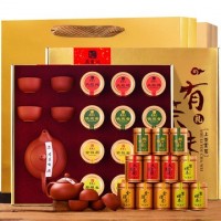 【茶具套裝】大紅袍 金駿眉 鐵觀音 碧螺春114g茶葉禮盒裝