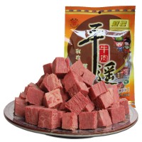 平遙牛肉零食批發(fā)冠云新品山西平遙牛肉258g一品香零食開袋即食  5袋起批