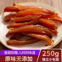 農(nóng)家地瓜干食品香甜軟果干零食250g獨立小包裝紅薯條批發(fā)紅薯干