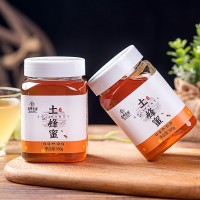 土蜂蜜深山原蜜現貨批發秦嶺500g瓶裝液態土蜂蜜工廠直發百 花蜜