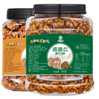 七采樹(shù)森云南特產(chǎn)500g芝麻蜂蜜琥珀紙皮核桃仁罐裝堅(jiān)果炒貨零食